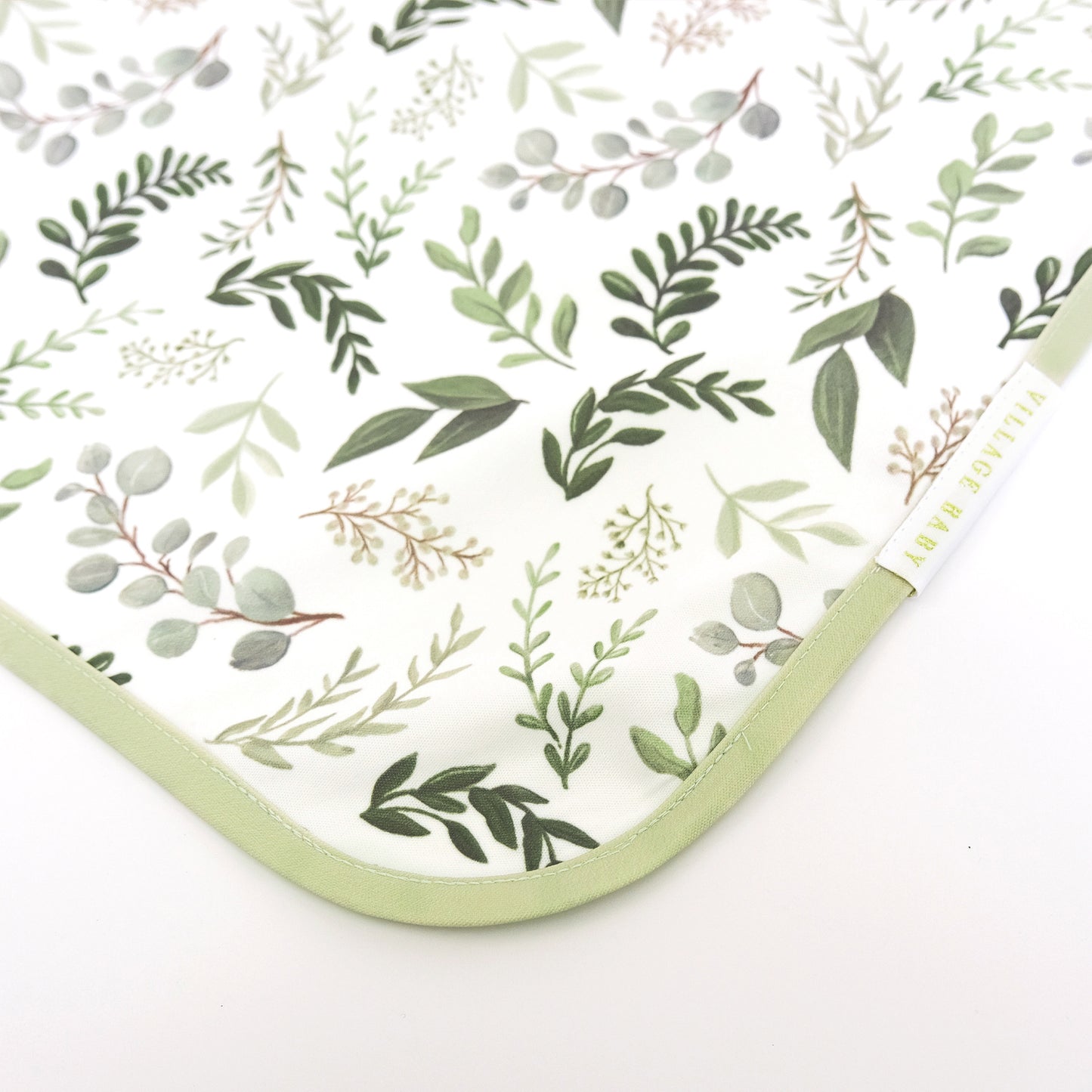 Apron Bib: Graceful Greenery