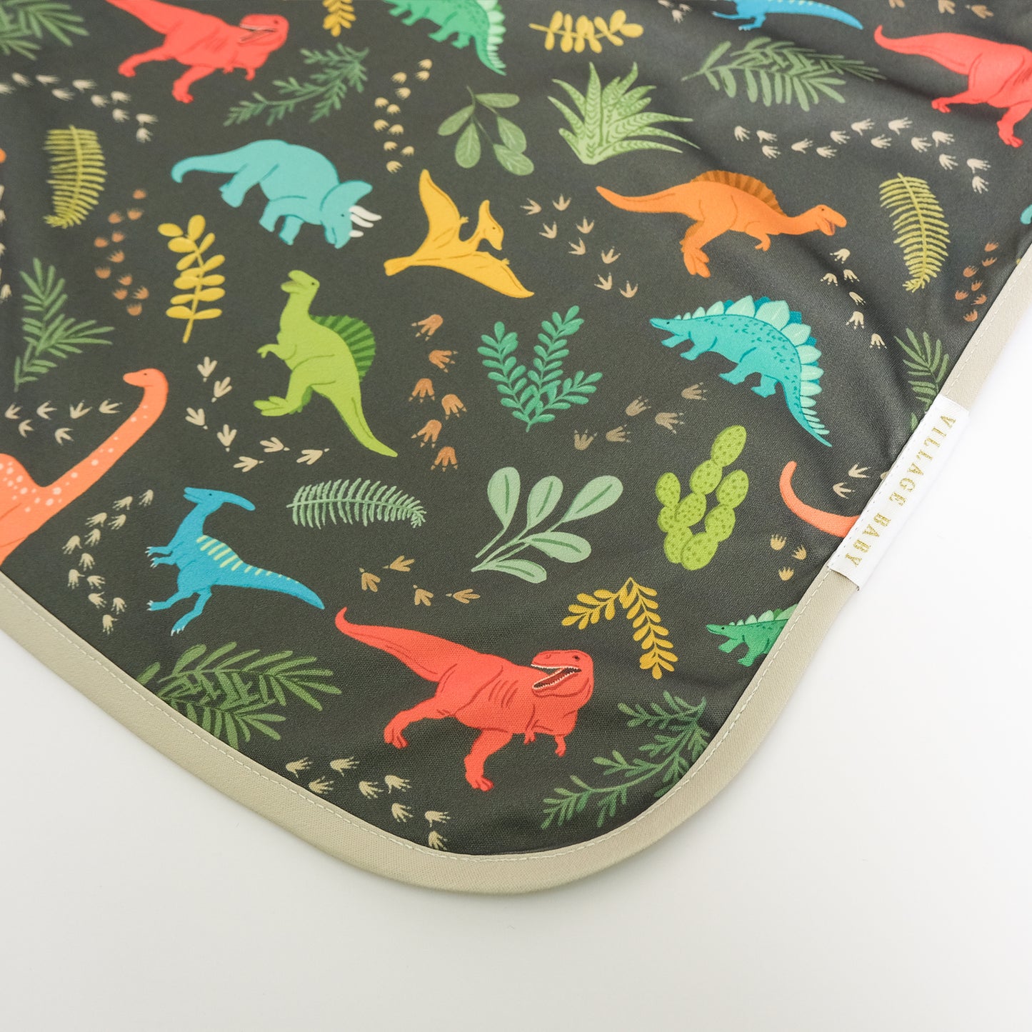 Apron Bib: Jurassic Tracks