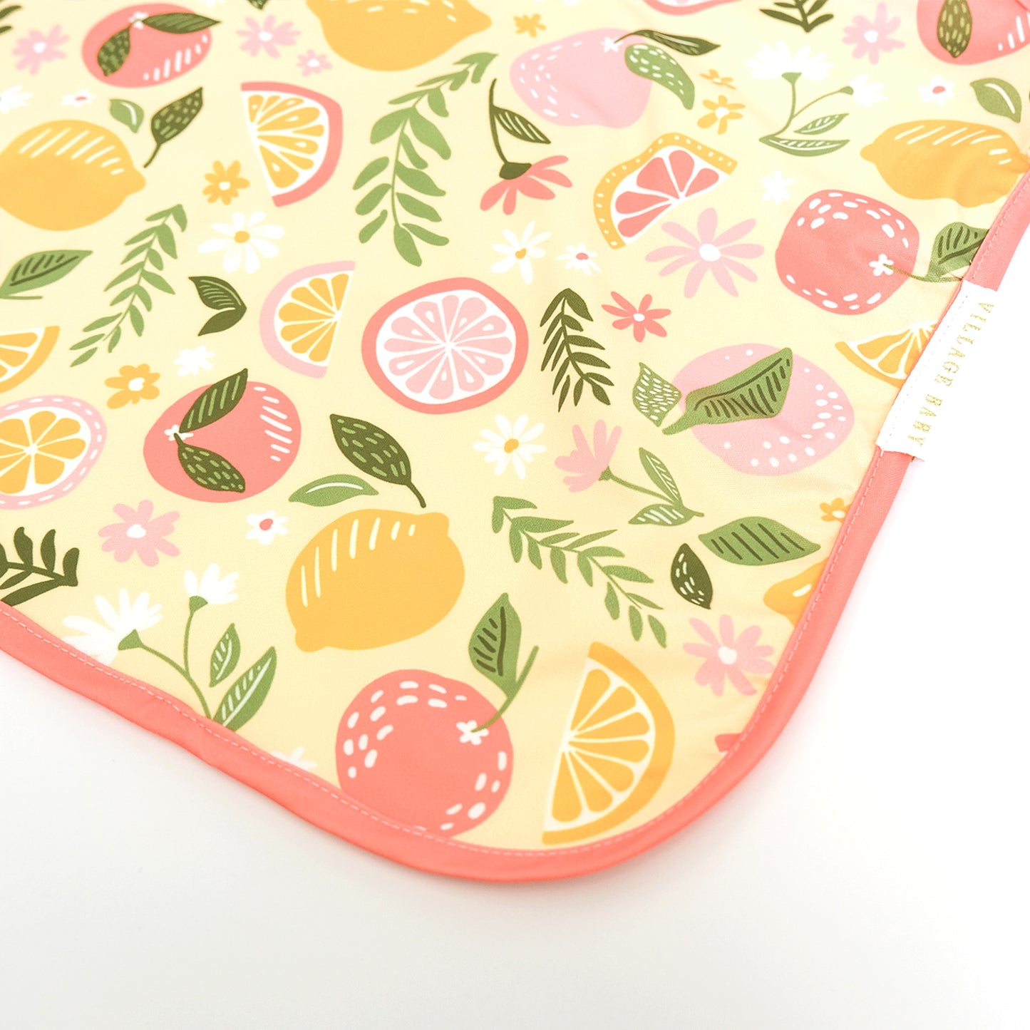 Apron Bib: Citrus Blossom