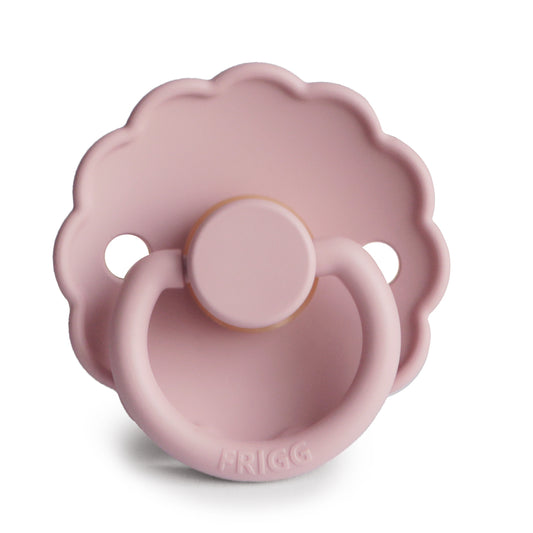 Frigg Natural Rubber Pacifier: Baby Pink (Scalloped)