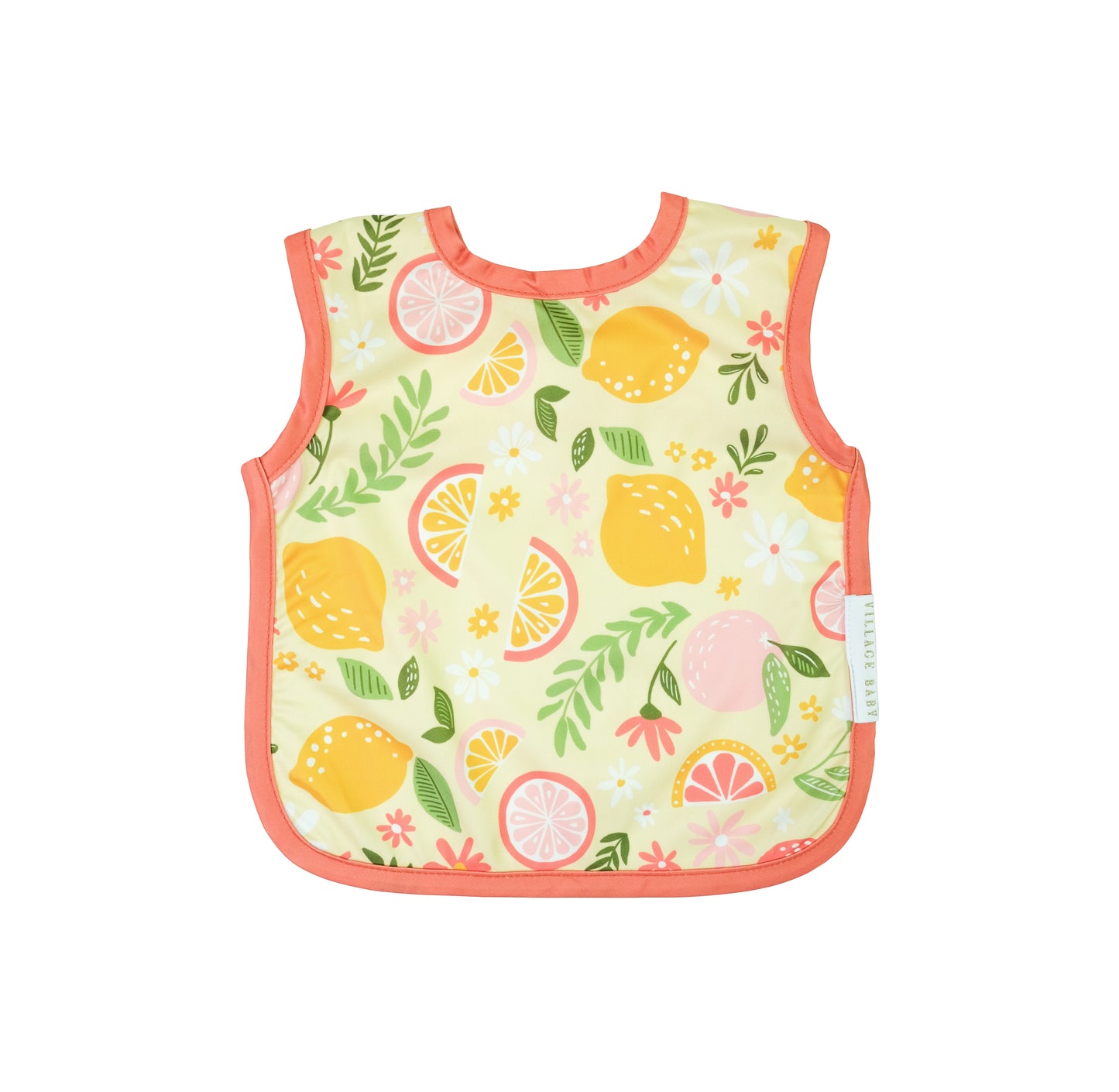 Apron Bib: Citrus Blossom