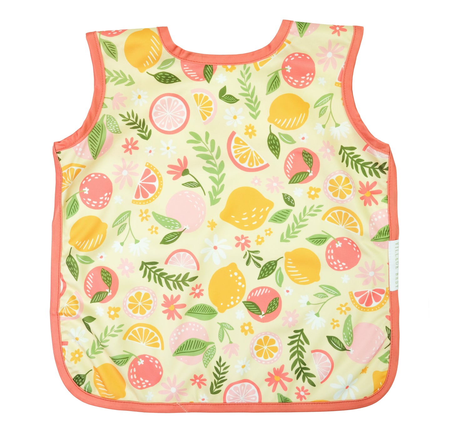 Apron Bib: Citrus Blossom