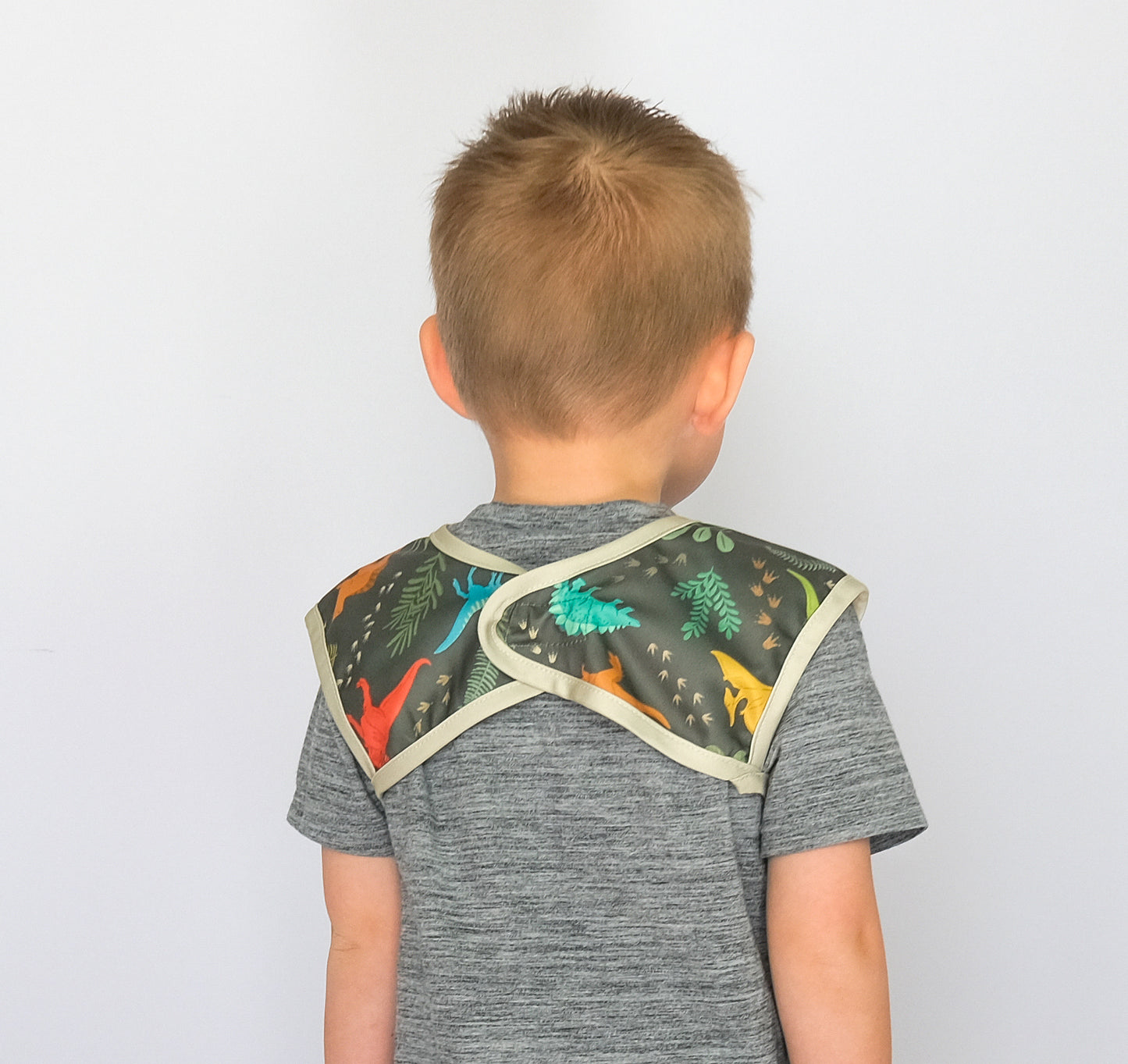 Apron Bib: Jurassic Tracks