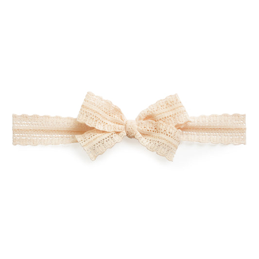 Stretch Lace Bow Headband for Babies: Eloise
