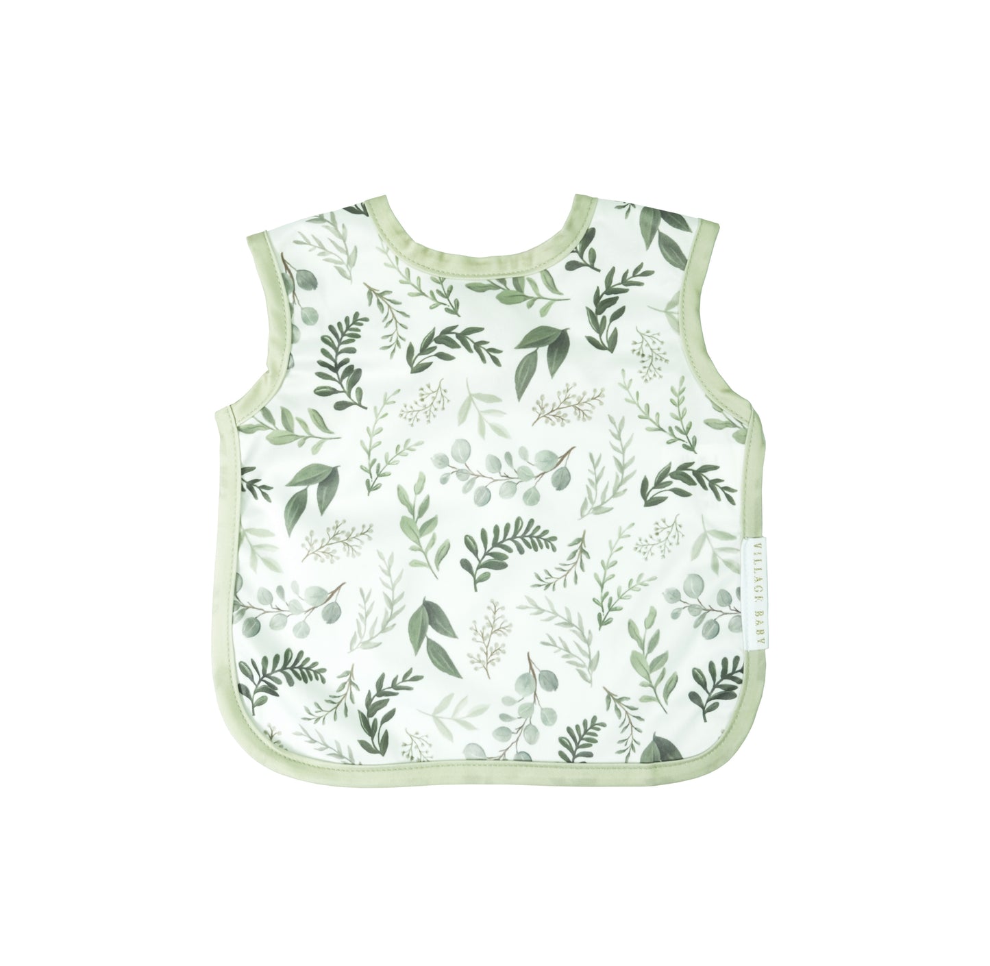 Apron Bib: Graceful Greenery