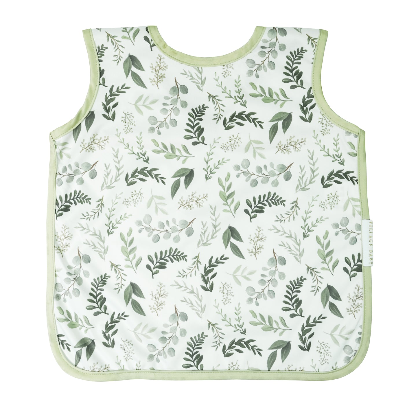 Apron Bib: Graceful Greenery