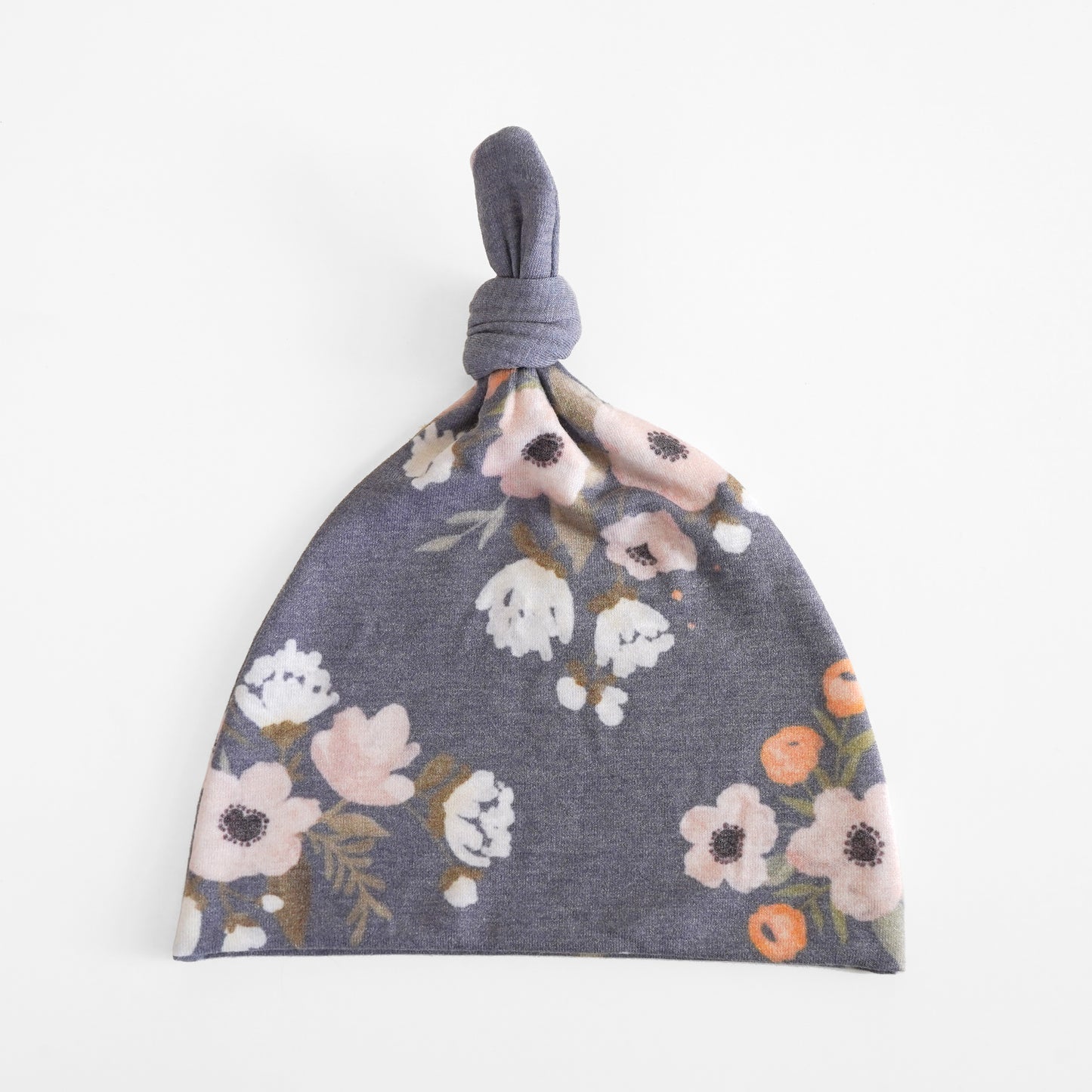 Extra Soft Top Knot Hat: Midnight Garden