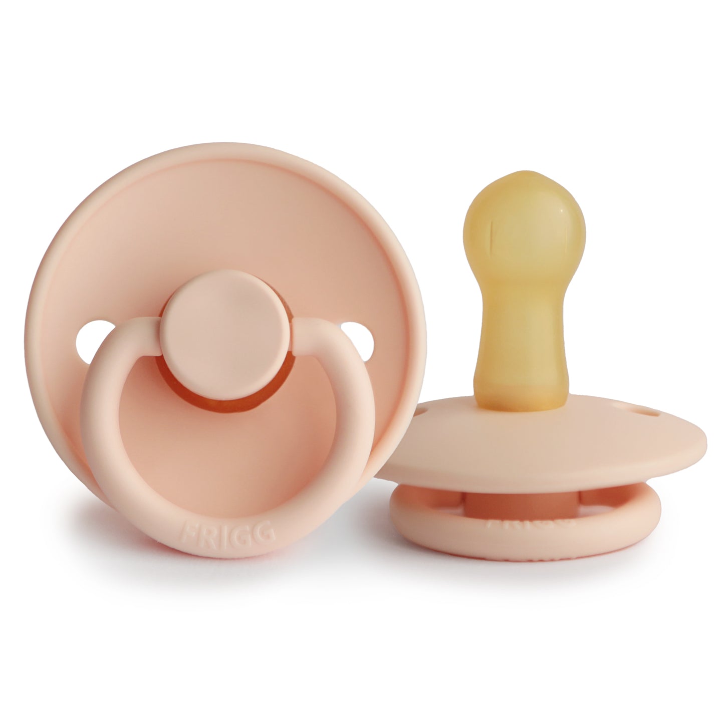 Frigg Natural Rubber Pacifier: Pink Cream