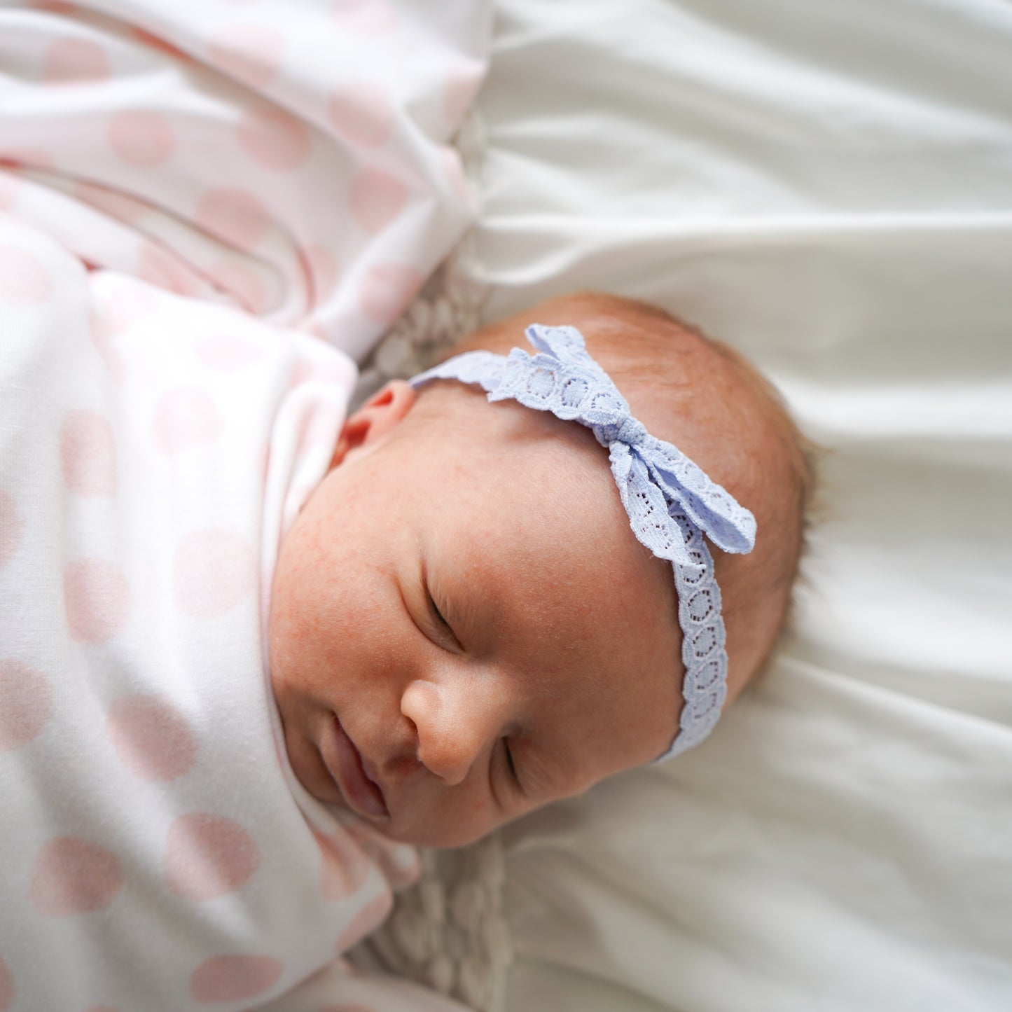 Stretch Lace Bow Headband for Babies: Skye