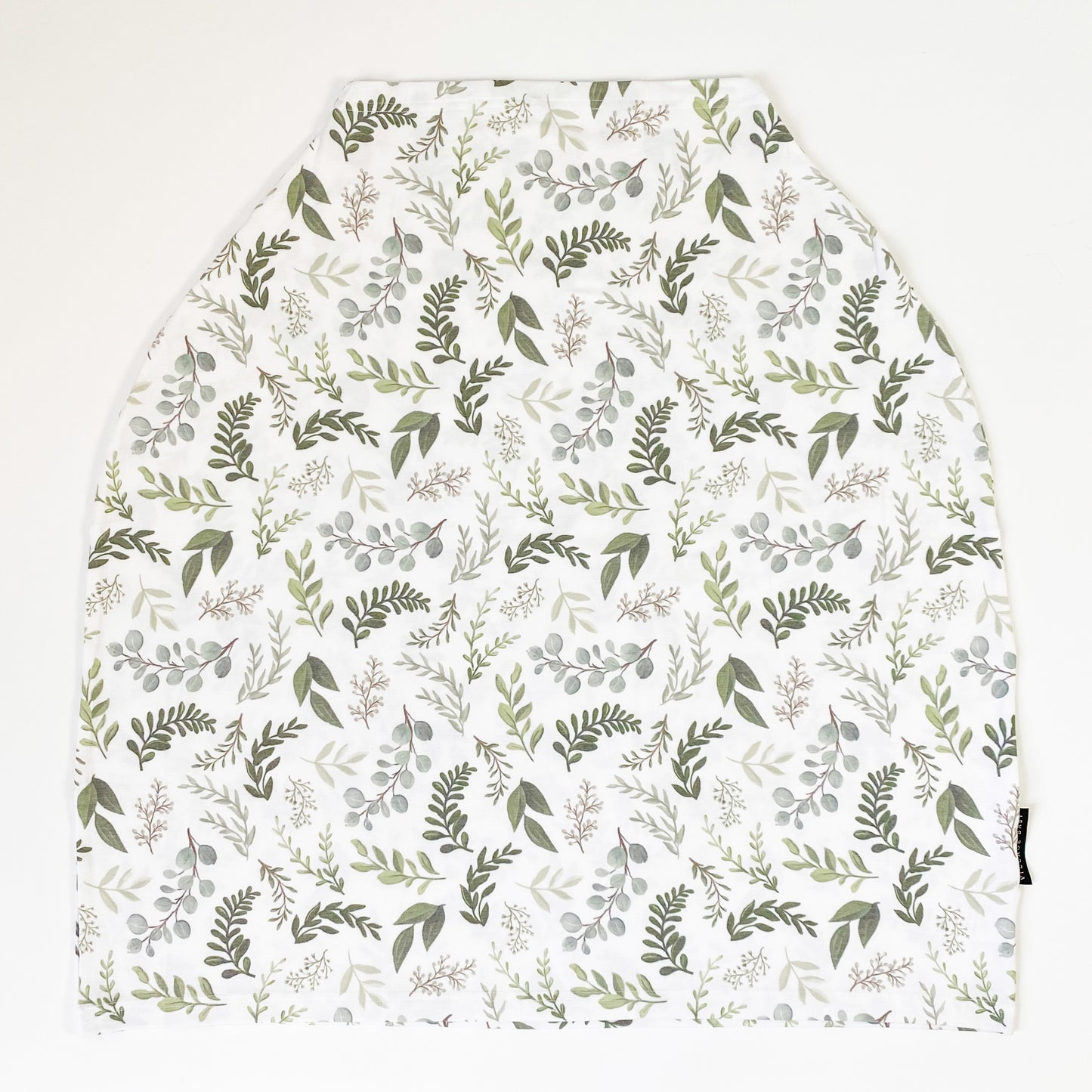 Extra Soft and Stretchy Nursing and Carseat Cover: Graceful Greenery