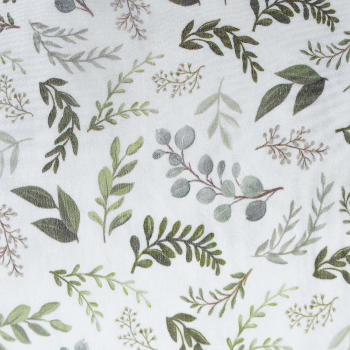 Extra Soft Stretchy Knit Swaddle Blanket: Graceful Greenery