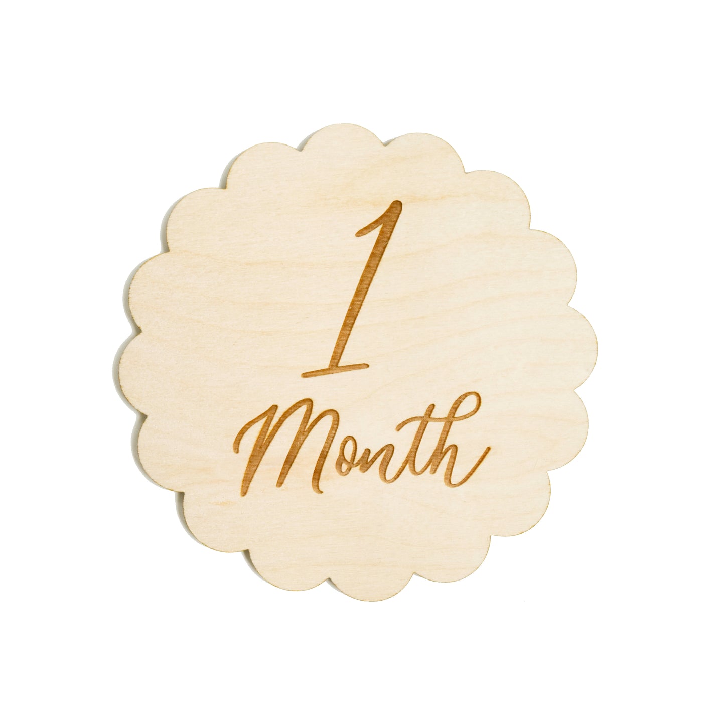 Monthly Milestones: Scalloped Script