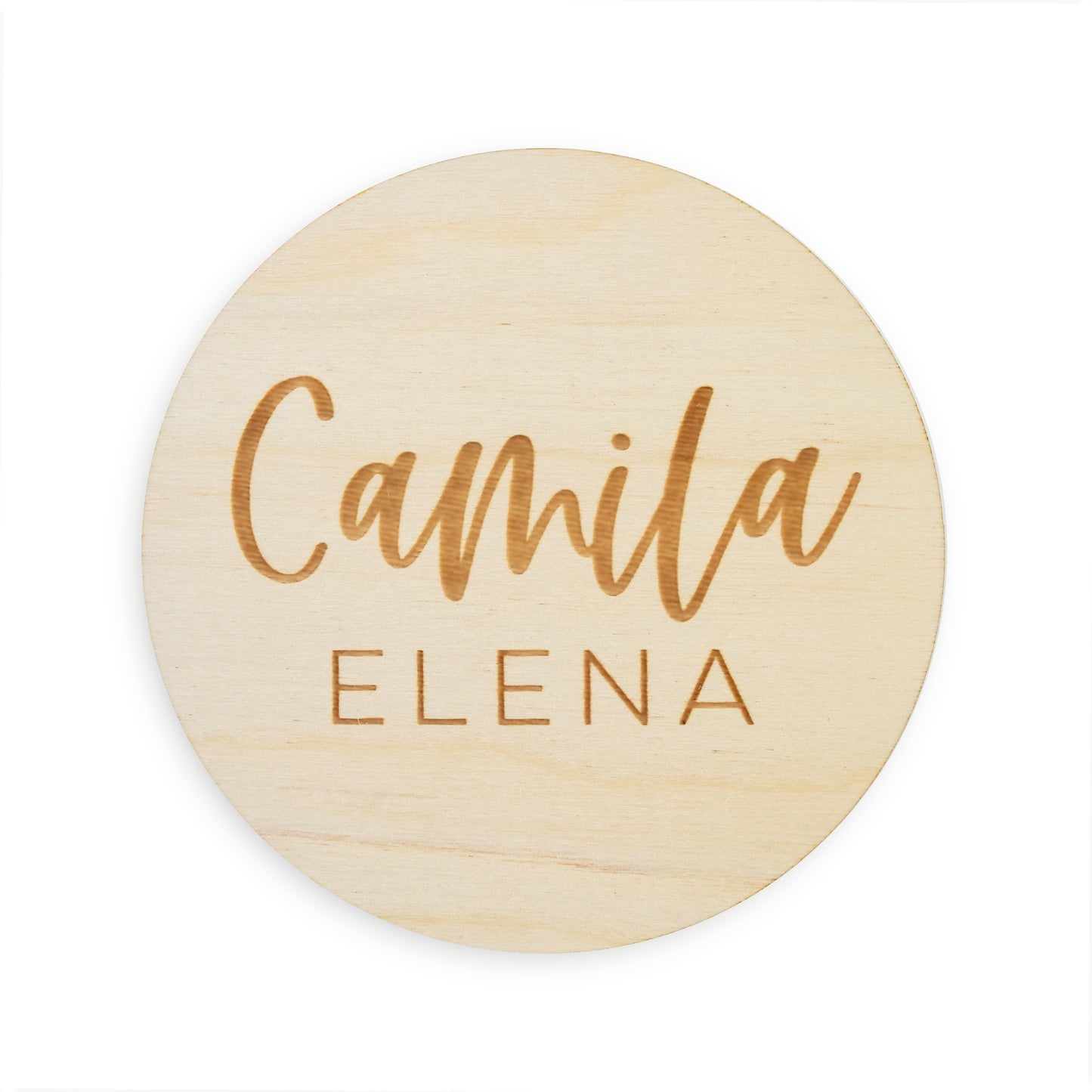 village baby custom wood engraved name sign