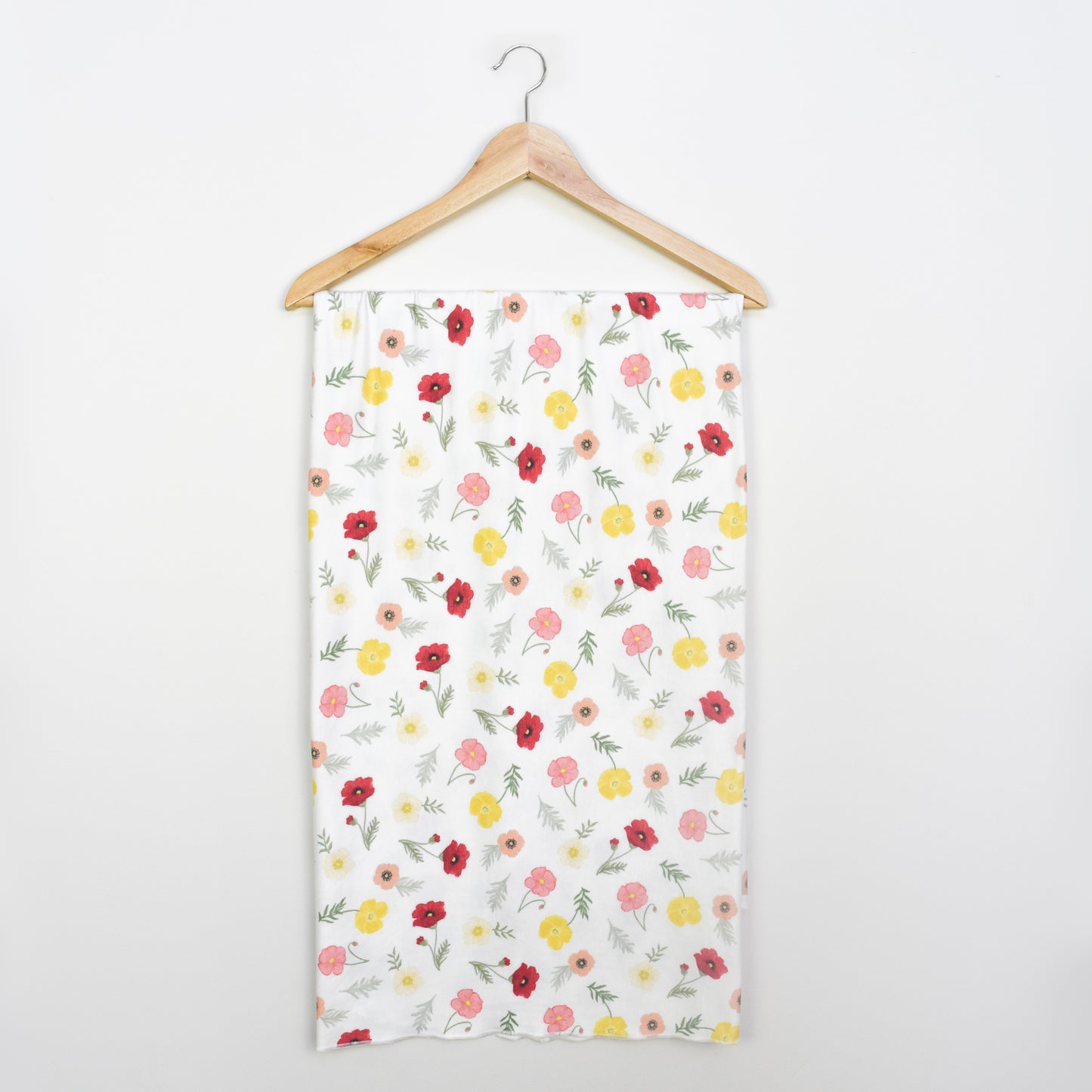 Extra Soft Stretchy Knit Swaddle Blanket: Playful Poppies