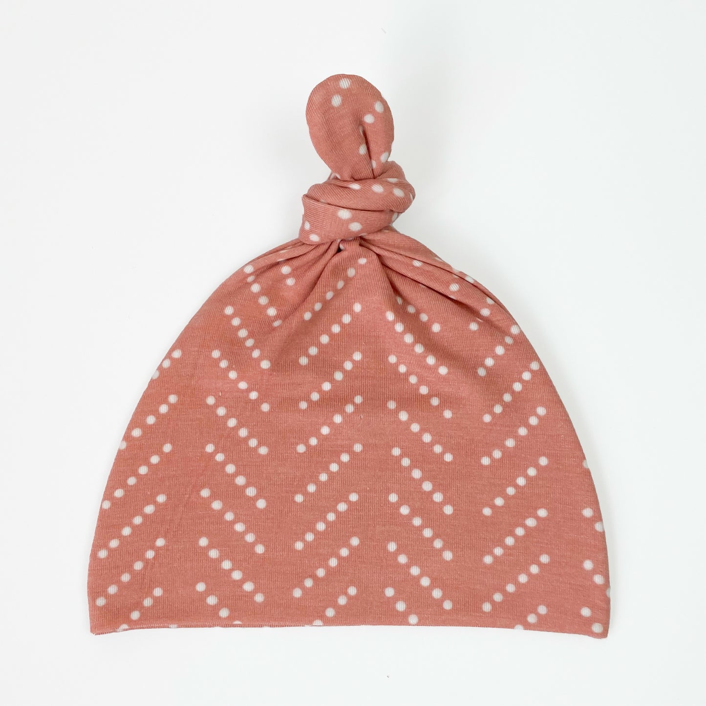 Extra Soft Top Knot Hat: Desert Dots