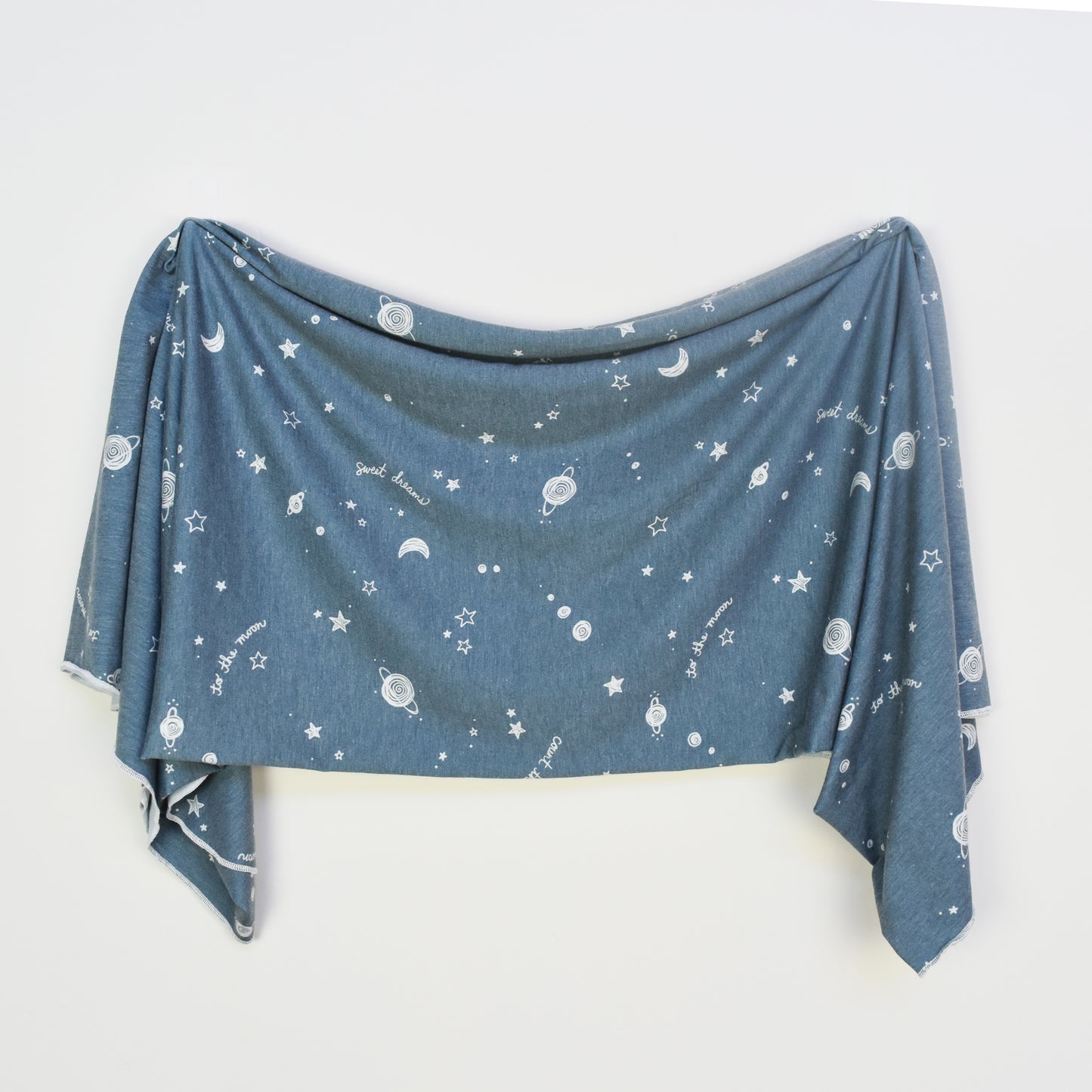 Extra Soft Stretchy Knit Swaddle Blanket: Starry Dreams