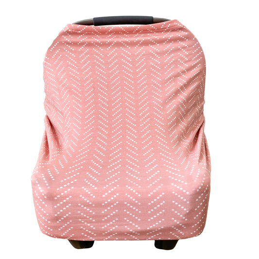 Extra Soft and Stretchy Nursing and Carseat Cover: Desert Dots