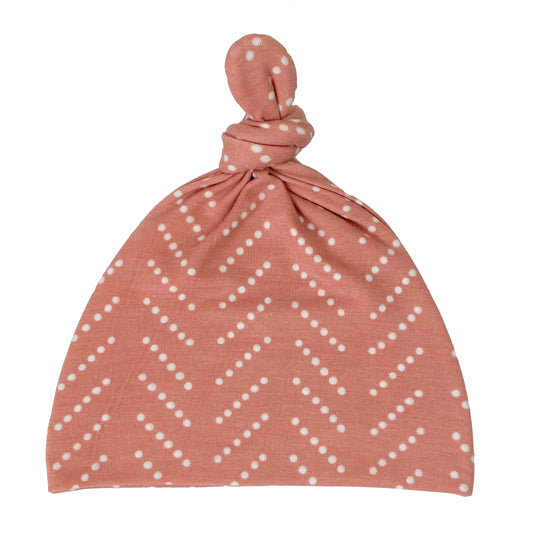 Extra Soft Top Knot Hat: Desert Dots