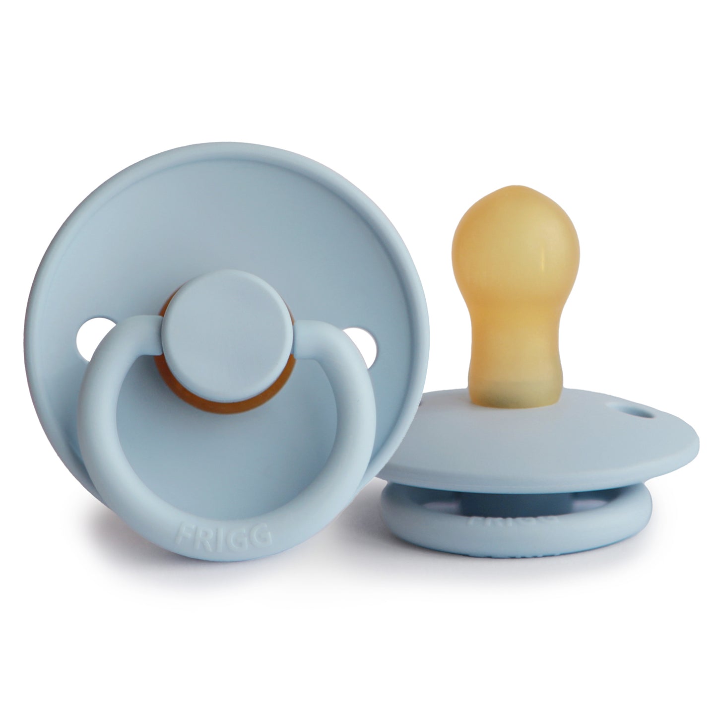 Frigg Natural Rubber Pacifier: Baby Blue