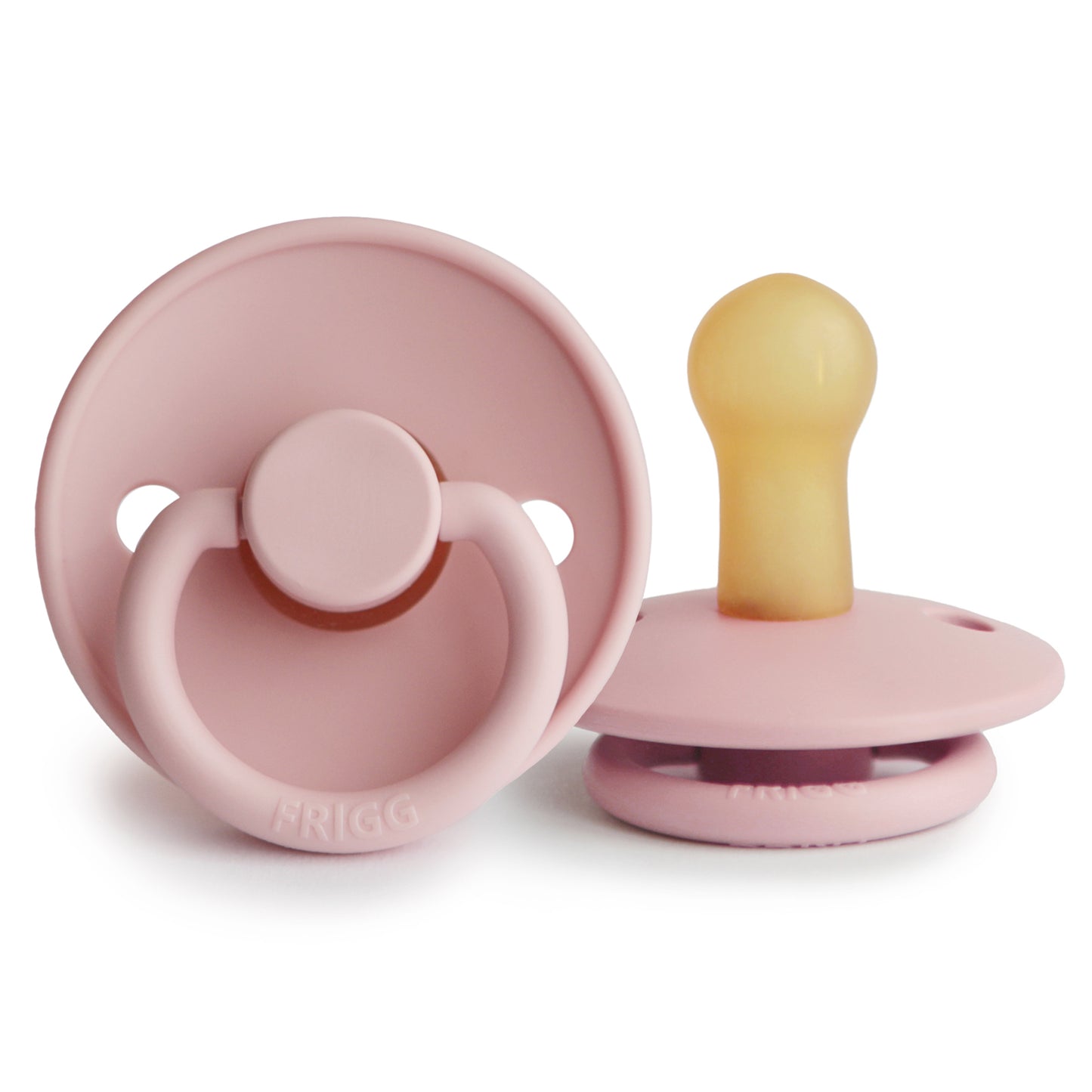 Frigg Natural Rubber Pacifier: Baby Pink