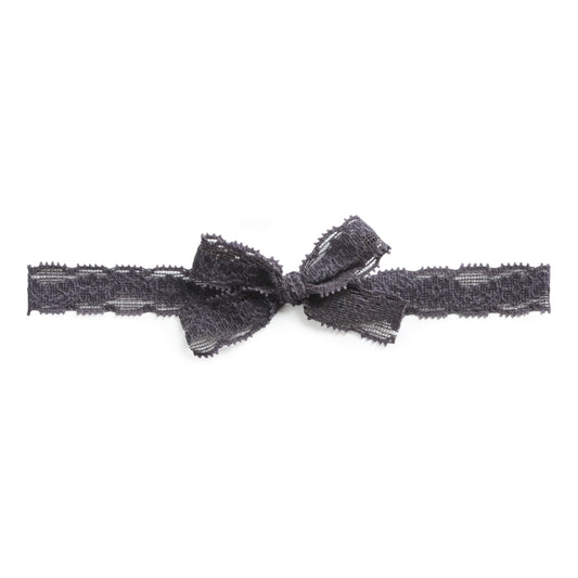 Stretch Lace Bow Headband for Babies: Blake