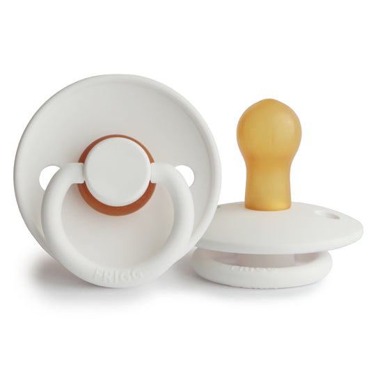 Frigg Natural Rubber Pacifier: Bright White