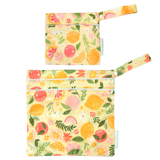 Wet Bags Set: Citrus Blossom