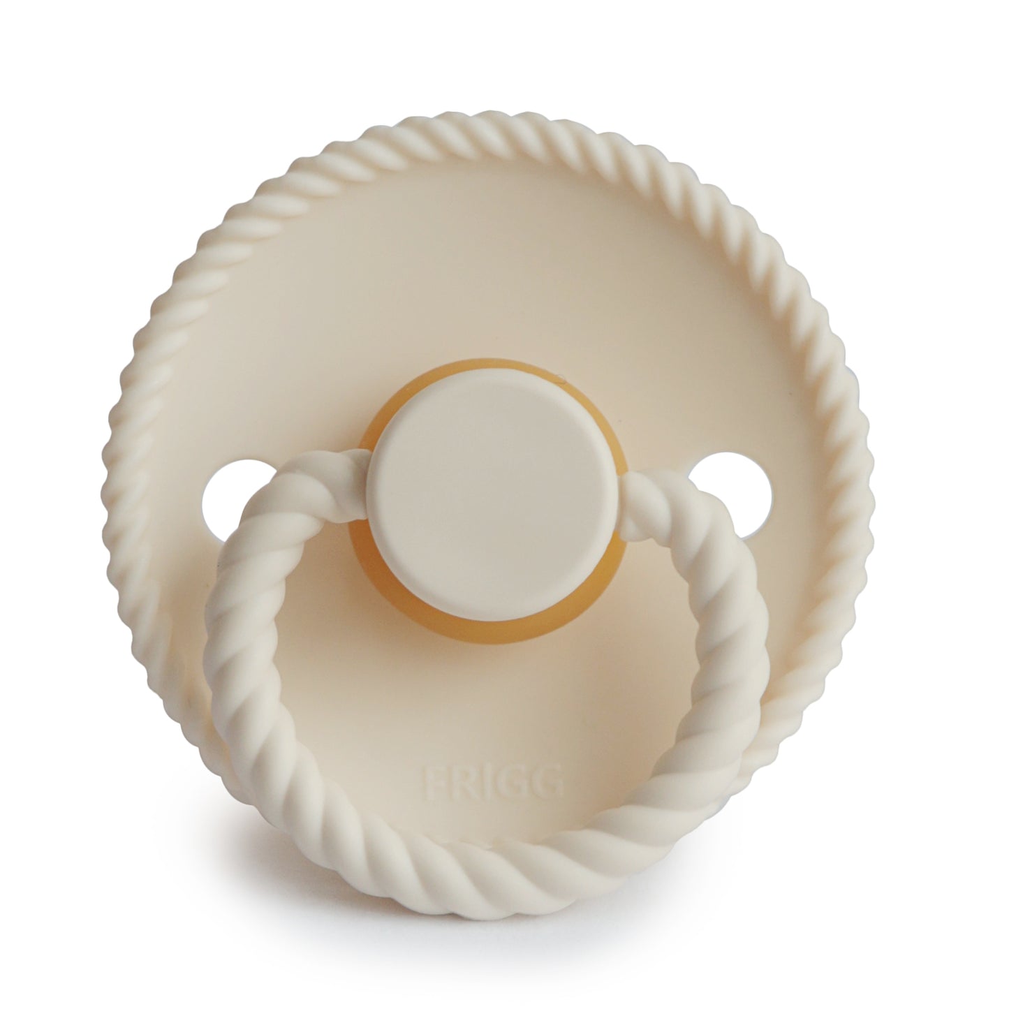 Frigg Natural Rubber Pacifier: Cream (Rope)