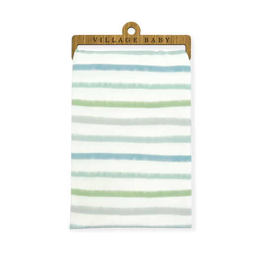 Extra Soft Stretchy Knit Swaddle Blanket: Dapper Stripes