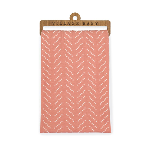 Extra Soft Stretchy Knit Swaddle Blanket: Desert Dots