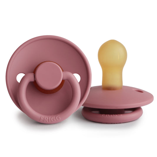 Frigg Natural Rubber Pacifier: Dusty Rose