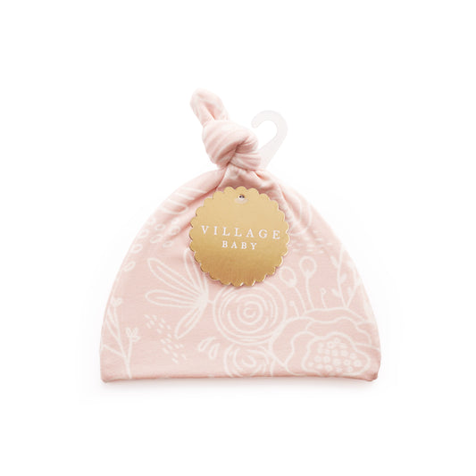 Extra Soft Top Knot Hat: Perfectly Pink