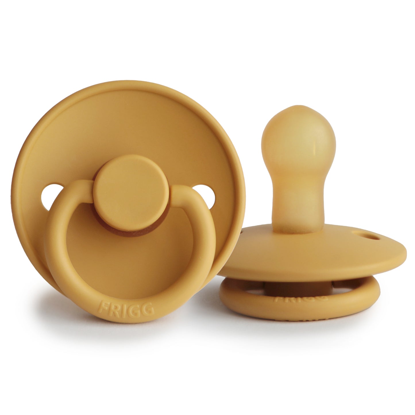 Frigg Natural Rubber Pacifier: Honey Gold – Village Baby