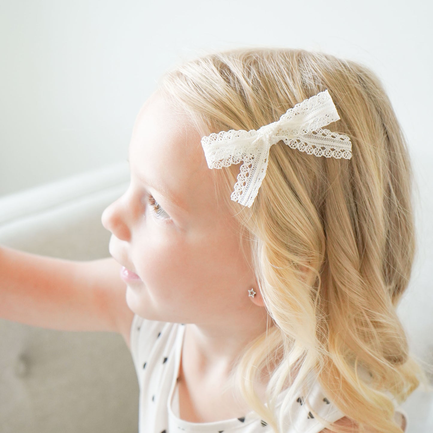Lace Bow for Babies and Big Girls: June