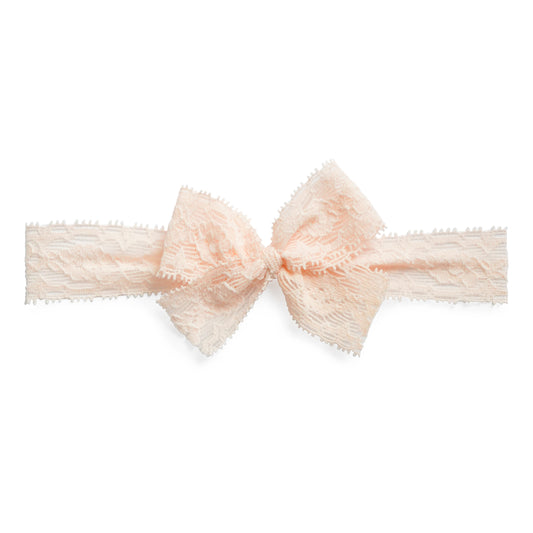 Stretch Lace Bow Headband for Babies: London