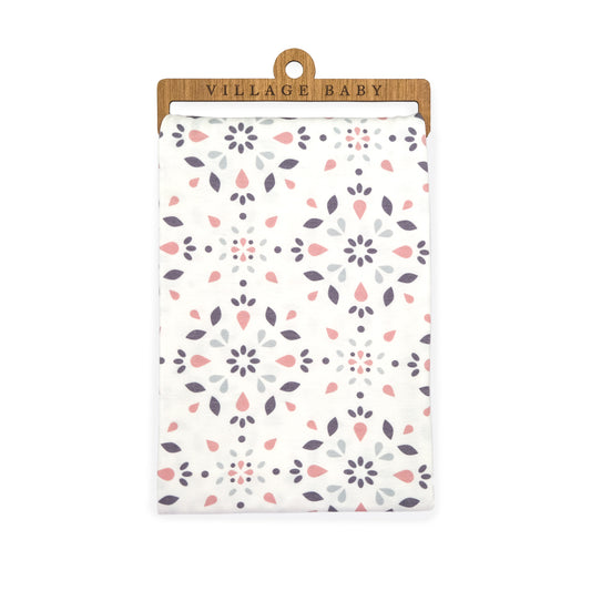 Extra Soft Stretchy Knit Swaddle Blanket: Modern Mosaic