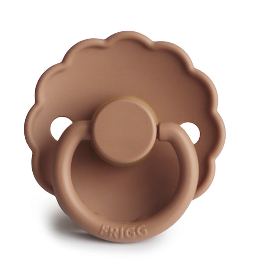 Frigg Natural Rubber Pacifier: Peach Bronze (Scalloped)