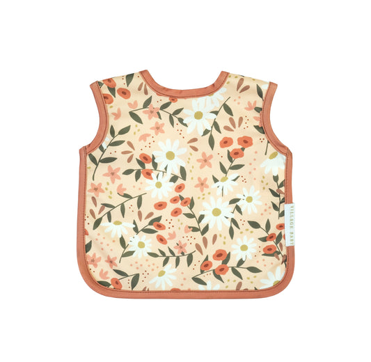 Apron Bib: Peach Posey