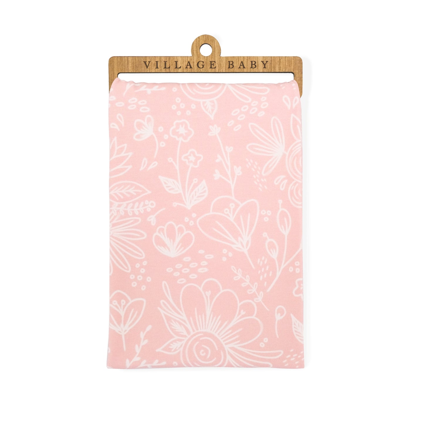 Extra Soft Stretchy Knit Swaddle Blanket: Perfectly Pink