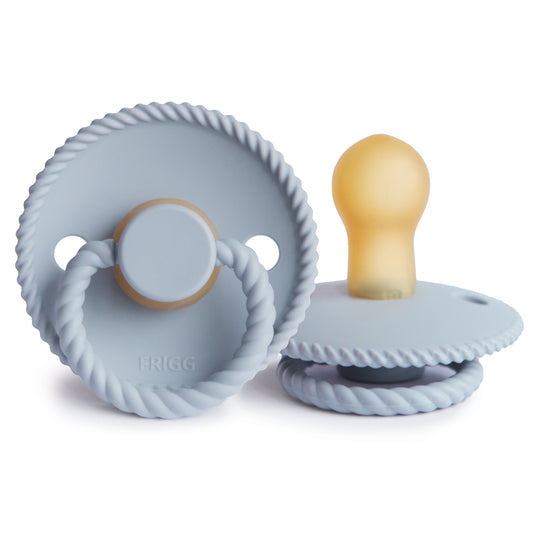 Frigg Natural Rubber Pacifier: Powder Blue (Rope)