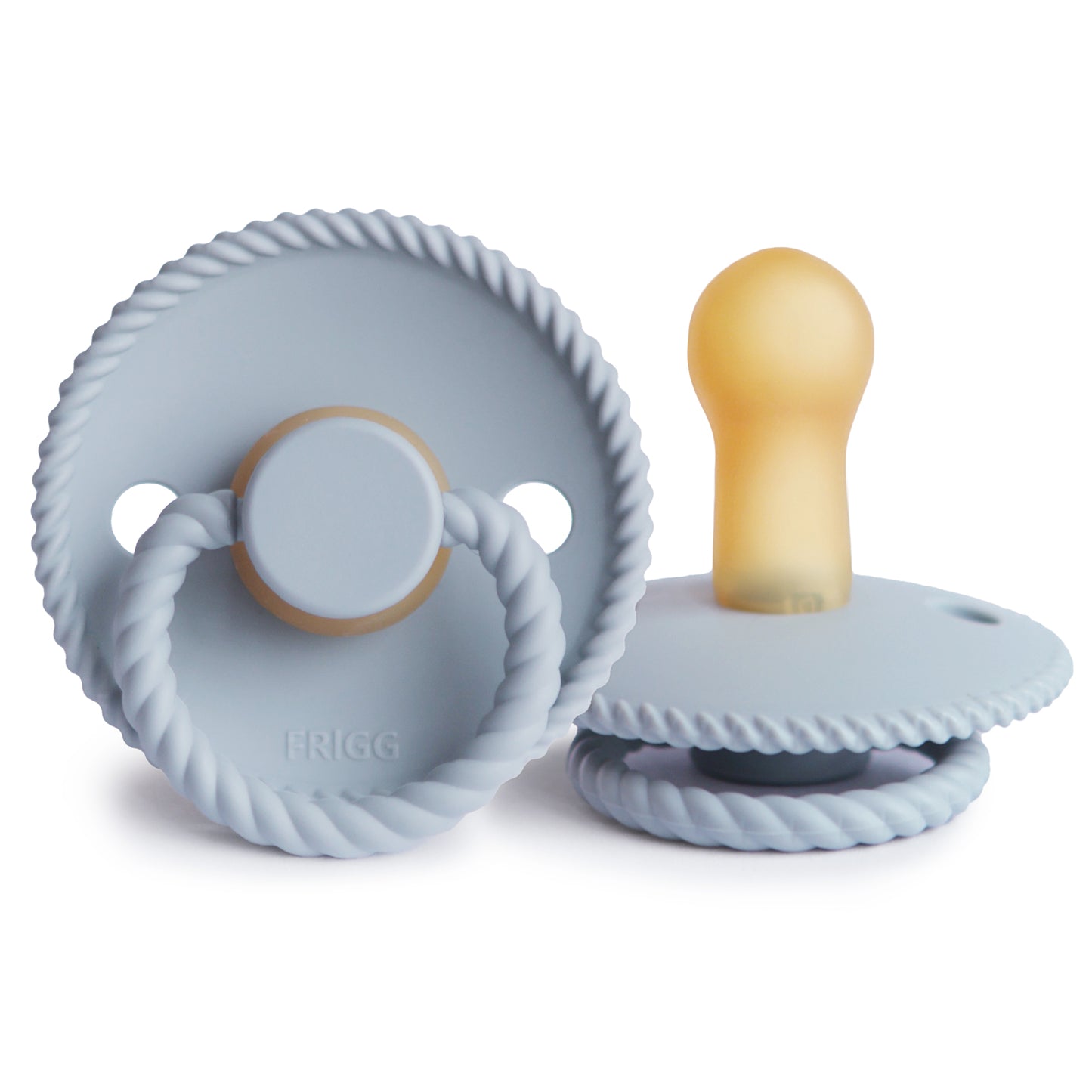 Frigg Natural Rubber Pacifier: Powder Blue (Rope)