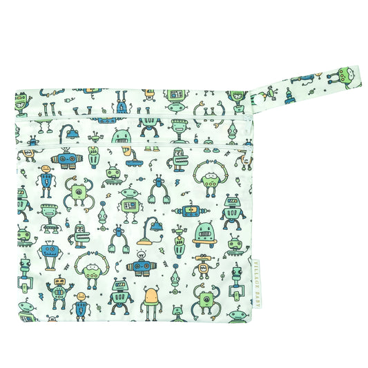 Wet Bags Set: Robot Buddies