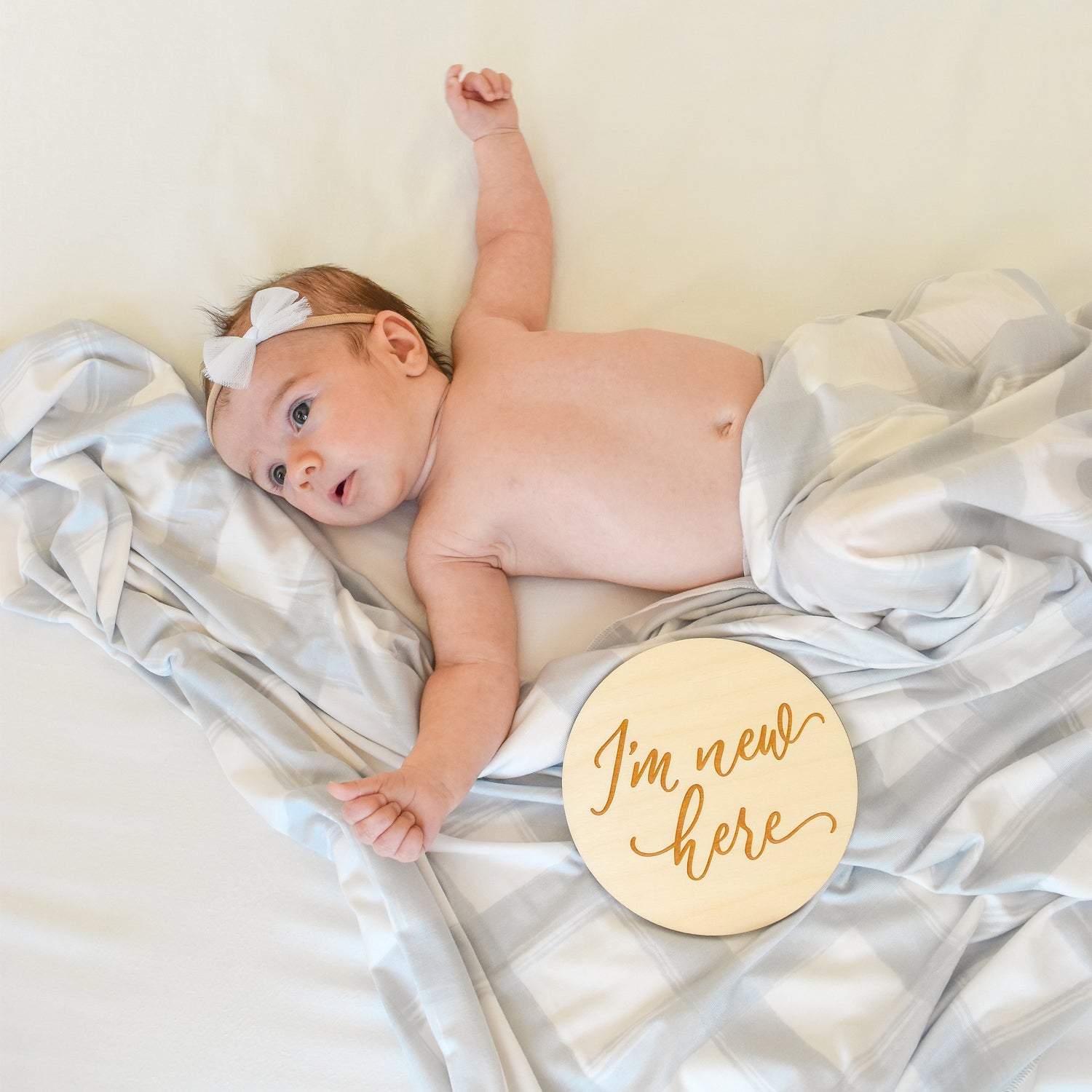 Gingham swaddle sales