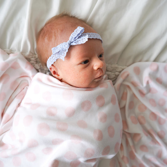 Stretch Lace Bow Headband for Babies: Skye