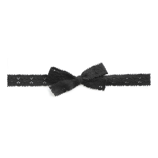 Stretch Lace Bow Headband for Babies: Wren