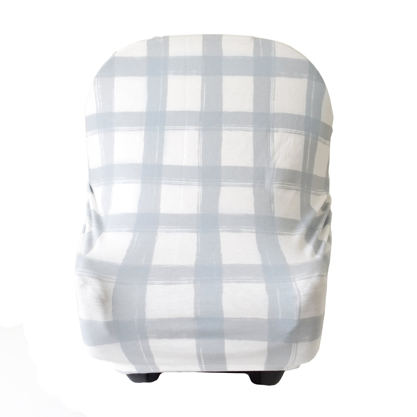 Extra Soft and Stretchy Nursing and Carseat Cover: French Gingham
