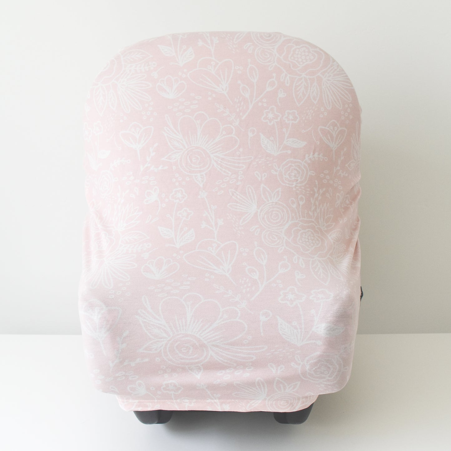 Extra Soft and Stretchy Nursing and Carseat Cover: Perfectly Pink