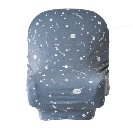 Extra Soft and Stretchy Nursing and Carseat Cover: Starry Dreams