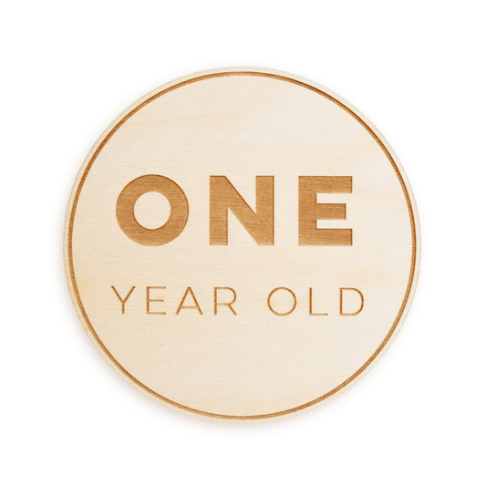One Year Old Sign: Modern Bold